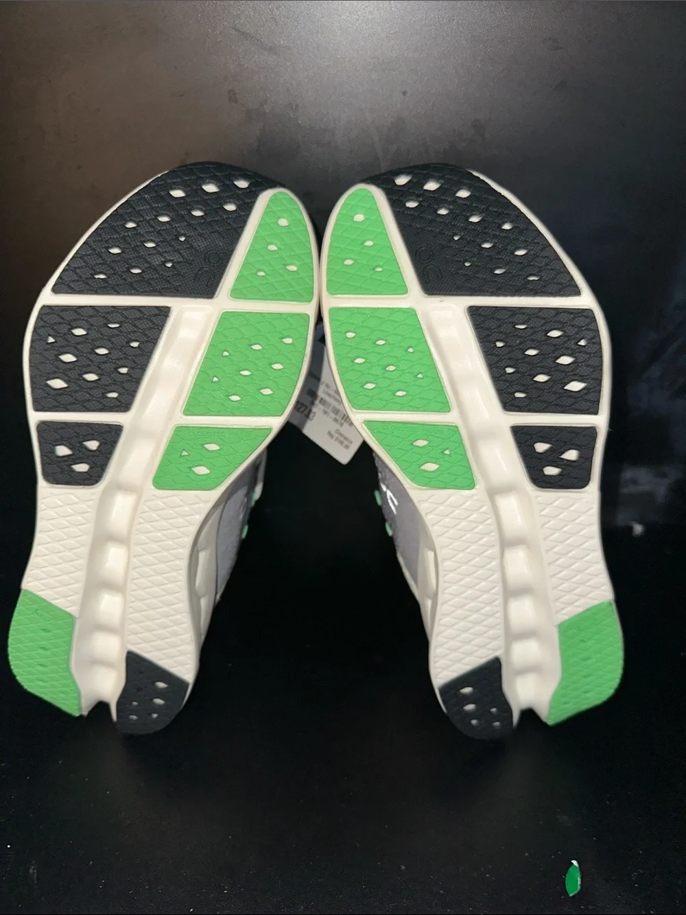 On Running Women's Cloud Sneakers — Light Gray with Mint Accents